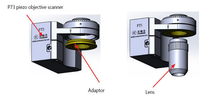 压电物镜定位器安装步骤