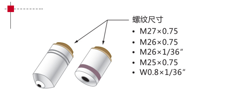 压电物镜定位器与物镜之间通过适配器连接